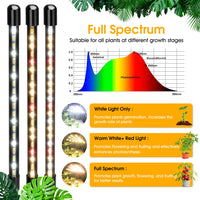 1 x RAW Customer Returns wolezek plant lamp LED full spectrum, 5 head 100 LEDs plant light with stand, growth lamp for plants with 6 12 16H timer, 3 color modes and 5 levels dimmable, grow light, indoor plants - RRP €46.99