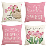 1 x Brand New Artoid Mode Set of 4 Easter Cushion Covers 45 x 45 cm Spring Seasonal Living Room Decor - RRP €22.8