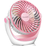 1 x RAW Customer Returns OCOOPA USB fan, small table fan with strong airflow and quiet operation 3 speeds, 360 rotating head, easy to carry for office, home and outdoors - RRP €21.99