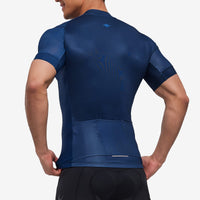 1 x RAW Customer Returns Santic Cycling Jersey Men s Cycling Jersey Short Sleeve Cycling Jerseys Bicycle Short Sleeve Jersey Breathable Quick Dry Blue L - RRP €29.99