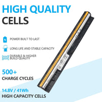 1 x RAW Customer Returns Chinoket L12M4E01 Portable Device Batteries L12S4E01 L12L4A02 L12M4A02 L12L4E01 L12S4A02 LdeaPad G50 G50-70 G50-30 G50-45 G50-75 G50-80G40-70 G40-30 B70-80 IdeaPad G400s G500s G505s S410p Z70-80 Z710 - RRP €30.24