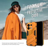 1 x RAW Customer Returns BEZ Phone Case for Xiaomi Redmi Note 13 Pro 5G Case, Rugged Protective Case Compatible with Redmi Note 13 Pro 5G Hybrid Reinforced Scratch-Resistant and Shockproof, Kickstand, Orange - RRP €21.6