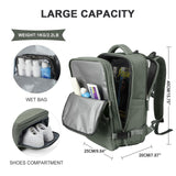 1 x RAW Customer Returns SZLX Large travel backpack for women, Ryanair hand luggage 40x20x25 backpack Easyjet cabin bag backpack waterproof laptop business men s travel backpack hand luggage airplane with shoe compartment. - RRP €44.27