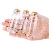 1 x RAW Customer Returns Lawei 70pcs 30ml Mini Cork Stopper Glass Bottles, Wishing Bottles, Small Test Tube with Cork Mini Glass Bottles Glasses Spice Jars Set for Wedding Favors Party Decoration - RRP €25.82