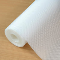 1 x RAW Customer Returns Hersvin 44cmx500cm Drawer Liner, Thickened Non-Adhesive EVA Plastic Mats Roll Paper for Shelf Drawer Refrigerator Table Kitchen Cabinet Sink Shelves Transparent Large Diamond  - RRP €24.99