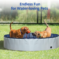 1 x RAW Customer Returns Petace Dog Pool 120x30 cm, Small Dog Pool, Portable Dog Pool, Foldable Dog Bathtub - RRP €33.98