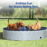 1 x RAW Customer Returns Petace Dog Pool 120x30 cm, Small Dog Pool, Portable Dog Pool, Foldable Dog Bathtub - RRP €33.43