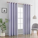 1 x RAW Customer Returns MIULEE Curtains Light Purple Opaque with Eyelets, Beautiful Soft Blackout Curtains for Darkening Rooms, Set of 2 Curtains Darkening Bedroom Living Room Thermal Curtain Cold Protection 140X260 cm - RRP €48.77