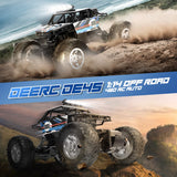 1 x RAW Customer Returns DEERC DE45 RC Remote Control Car for Children 1 14 RC Car Off Road 90 Min. Long Running Time, Off-Road Vehicle 2.4 GHz Toy Car Dual Motors LED Headlights Indoors and Outdoors for Boys Girls - RRP €7.2