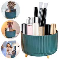 10 x Brand New GAROMIA Cosmetic Organizer Rotatable Rotating Cosmetic Organizer Beauty Organizer Make Up Organizer 360 Eyeshadow Brush Lipstick Case Storage Cosmetics for Room Bedroom Green - RRP €100.7