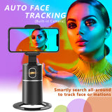 1 x RAW Customer Returns uleway mobile phone holder for smartphone, 360 rotatable face tracker No APP required Selfie stick, suitable mobile phone holder for iPhone Android live broadcast video vlog mobile phone stand ... - RRP €42.48