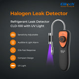 1 x RAW Customer Returns Elitech R134A Refrigerant Gas Leak Detector, HVAC Leak Detector With UV LED For Car Air Conditioning With R1234YF R32 R410A R22 CFCs HCFCs HFCs HFOs - RRP €39.99