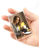 1 x RAW Customer Returns QWORK 50 pieces mini magnetic picture frames for photos 7 x 4.5 cm, clear acrylic picture frames for refrigerator weddings parties - RRP €19.15