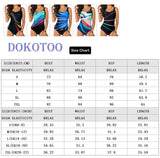 1 x RAW Customer Returns Dokotoo Women s Swimsuit Print One Piece Swimwear Sport Tummy Control Swimsuit, Black, XL - RRP €36.98