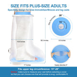 1 x RAW Customer Returns YUNCHI Shower Protector Leg Long Adult Anti Slip XL Plaster Protector Waterproof Reusable Bandage Protector For Orthosis Blocks Fixator Thigh Knee Plaster Plaster Bandages Long Leg Protector XL  - RRP €25.2