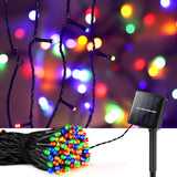 1 x RAW Customer Returns Vacoulery Solar Fairy Lights Outdoor, 12M 100LED Fairy Lights Outdoor Waterproof 8 Mode Solar Fairy Lights Christmas Tree Outdoor Decoration for Garden, Balcony, Terrace, Wedding, Fence, Party Colorful  - RRP €13.61