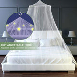 1 x Brand New Stars Glowing Mosquito Net, Bed Canopy with Fluorescent Stars, Dome Anti-Mosquito Mosquito Net, Bed Canopy with Pre-glued Glowing Stars, Canopy Bed Curtains for Children and Baby Bed - RRP €20.4