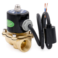 1 x RAW Customer Returns Heschen Brass Electric Solenoid Valve, 2W-200-20J, 3 4 inch, AC220V, Direct Action Water Air, Normally Closed, Replacement Valve - RRP €30.74