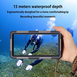 1 x RAW Customer Returns MRUOZRUI Professional Diving Phone Case, 15m Waterproof Phone Case for Diving and Snorkeling, Universal Underwater Photography Case for iPhone Series Samsung Galaxy LG Google etc. - RRP €39.99