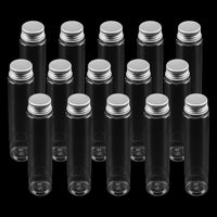 3 x Brand New ZOENHOU 15pcs Test Tube with Screw Cap 110ml Test Tubes Transparent Plastic Test Tubes Great for Candy, Science, Bath Salts, Beads, Flowers, DIY Home Decoration - RRP €54.0