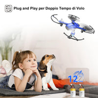 1 x RAW Customer Returns Wipkviey T16 Drone for Kids - A Child s First Mini Drones, Quadcopter RC Toy, Automatic Hover, 3D Flip, Best Birthday and Christmas for 8-12 Years Old - RRP €29.5