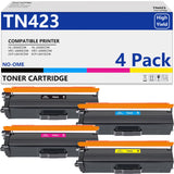 1 x RAW Customer Returns TN-423 Toner Compatible with Brother TN-423 TN 421 for HL-L8260CDW MFC-L8690CDW MFC-L8900CDW HL-L8360CDW DCP-L8410CDW Black, Cyan, Magenta, Yellow, Pack of 4  - RRP €54.99