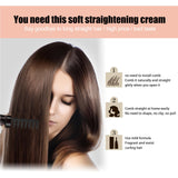 12 x Brand New Hair Straightening Cream with Comb, Hair Straightening Cream with Protein Correction, Straightening Cream for Curly Hair, Hair Straightening Lotion for Women, Hair Straightening Cream 100ML - RRP €106.08