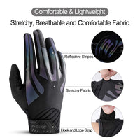 1 x Brand New INBIKE Cycling Gloves Men Long MTB Gloves Women Breathable Elastic Non-Slip Touchscreen Cycling Gloves For Cycling Downhill Road Cycling Black Dazzling XXL - RRP €16.52