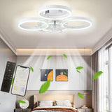 1 x RAW Customer Returns Diossad ceiling fan with lighting, LED ceiling lamp with fan 64W ceiling light, remote control and APP operation, 6 speeds fan light, quiet ceiling fan light 60 60 18cm  - RRP €105.96