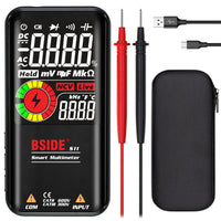 1 x RAW Customer Returns BSIDE Digital Multimeter EBTN LCD 3 Results Display 9999 Counts Auto Range Ohmmeter Capacitance Ohm Hz Diode Duty Cycle Voltage Tester with Rechargeable Battery - RRP €45.99