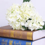 1 x RAW Customer Returns FagusHome 30 pieces artificial hydrangea flower heads 20 cm artificial flower heads with long stems fake flowers in white for decoration - RRP €24.19