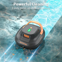 1 x RAW Customer Returns  2024 New CoasTeering Pool Robot, Cordless Pool Vacuum Battery, 120 Minutes Cleaning Time, 2 Brushless Motors, Self-Parking, One-Touch Start, Pool Cleaner for Above Ground Pools up to 120 m  - RRP €189.99