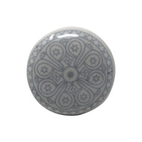 1 x RAW Customer Returns Ajuny Floral Pattern Vintage Blue and White Handmade Ceramic Knobs Cupboard Door Drawer and Furniture Handles Kitchen Cabinet Handles Pull Knob Set of 10 - RRP €17.46