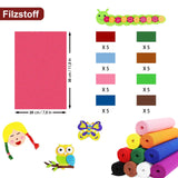 2 x Brand New 40 Pieces Felt Sheets, 20 30 cm Colorful Felt, for DIY Craft Manual Sewing Decoration, Mixed Color - RRP €45.6