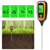 2 x RAW Customer Returns PNGOS soil moisture meter 4-in-1, soil moisture meter with measurement of light PH temperature humidity, suitable for PH value lawn in the farm, garden and greenhouse - RRP €33.6