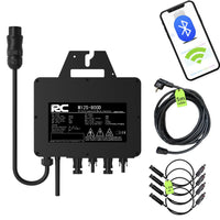 1 x RAW Customer Returns RC Micro Inverter 800W, 26-60V DC Input, Solar Inverter MPPT Micro Grid Tie Converter with WiFi Monitoring for Mobile Phones, Black Tax rate 0 according to Section 12 Paragraph 3 UStG  - RRP €138.66