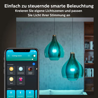 1 x RAW Customer Returns Philips Hue White Color Ambiance E27 LED lamps pack of 2 1100 , TEST WINNER Stiftung Warentest 01 2024 , dimmable LED lamps with 16 million colors, smart light control via voice and app - RRP €79.97