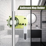 3 x Brand New lemgyiamz Broom Holder Wall Mop Wall Mount Broom Holder - Bathroom Clip with Hooks No Punching Strong Roll Over Sticker Rack Placement Garden Tool Holder Creative Shapes, Green 2 Pack - RRP €61.2