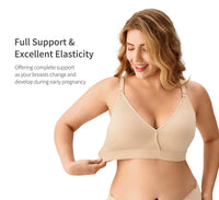 1 x RAW Customer Returns HBselect pregnancy nursing bra Seamless nursing bra with additional bra extensions Breastfeeding and sleep Without underwire for women - RRP €26.99