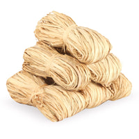 1 x RAW Customer Returns Bast Raffia natural bast, 6 pieces 300g bast ribbon natural binding bast pile bast natural bast for handicrafts, natural paper cord gift bast for florists garden wedding - RRP €14.11