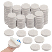 13 x Brand New OSDUE Set of 80 Felt Pads for Chairs, Round Self-Adhesive Felt Pads, Adhesive Felt Pads for Furniture, 25 mm Diameter, with 5 mm Thickness, Felt Pads to Protect Furniture and Floors, Non-Slip - RRP €296.4