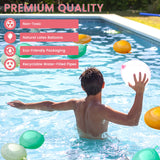 8 x Brand New 444 pieces self-closing water bombs, 60 seconds quick fill water bomb set, 37 water balloons per bunch 12 bunches , self-closing water balloons without knots for summer party - RRP €120.64