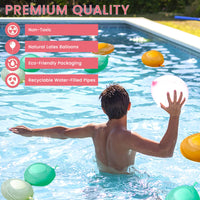 9 x Brand New 333 pieces self-closing water bombs, 60 seconds quick fill water bomb set, 37 water balloons per bundle 9 bundles , self-closing water balloons without knots for summer party - RRP €89.01