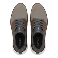 1 x RAW Customer Returns SVNKE Men s Slip on Shoes Breathable Lace-up Shoes Fashion Sneakers Casual Work Shoes Brown 46 - RRP €58.8