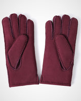 1 x Brand New YISEVEN Women s Classic Lamb Gloves Shearling Thick Winter Gloves Leather Gloves Lined Lambskin Gloves Leather Finger Gloves Women s Gloves Fur Gloves Gifts Wine Red L - RRP €45.99