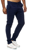 1 x RAW Customer Returns Elara Men s Chino Trousers Slim Fit Stretch Chunkyrayan MEL009-Navy Blue-38 30 - RRP €34.95