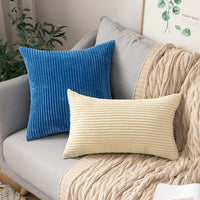 1 x RAW Customer Returns MIULEE cushion covers corduroy cushion cover decorative cushion cover throw pillow sofa cushion corduroy set of 2 cushion covers decorative cushion covers cushion for sofa couch home living room 40 x 60 cm beige - RRP €20.16