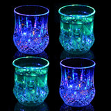 1 x RAW Customer Returns Luminous cup 200ml drinking cup flashing light drinking glass light effect party flash cup changeable plastic cocktail glass color changing champagne cup unique colorful pub glass restaurant birthday - RRP €23.21