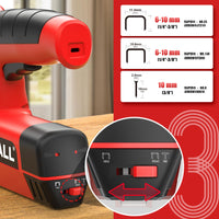 1 x RAW Customer Returns SHALL 3 in 1 Electric Staple Gun, Cordless Upholstery Staple Gun with 2500 Staples, Staple Remover and Quick Charger for Crafts, DIY, Decor - RRP €34.99