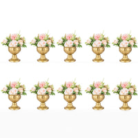 1 x Brand New NUPTIO 10pcs Gold Flower Vases for Centerpieces, Wedding Table Decoration Reception, Home Flower Stand for Birthday Party Christmas Events, Mini Size Flower Pots Indoor Outdoor - RRP €70.98